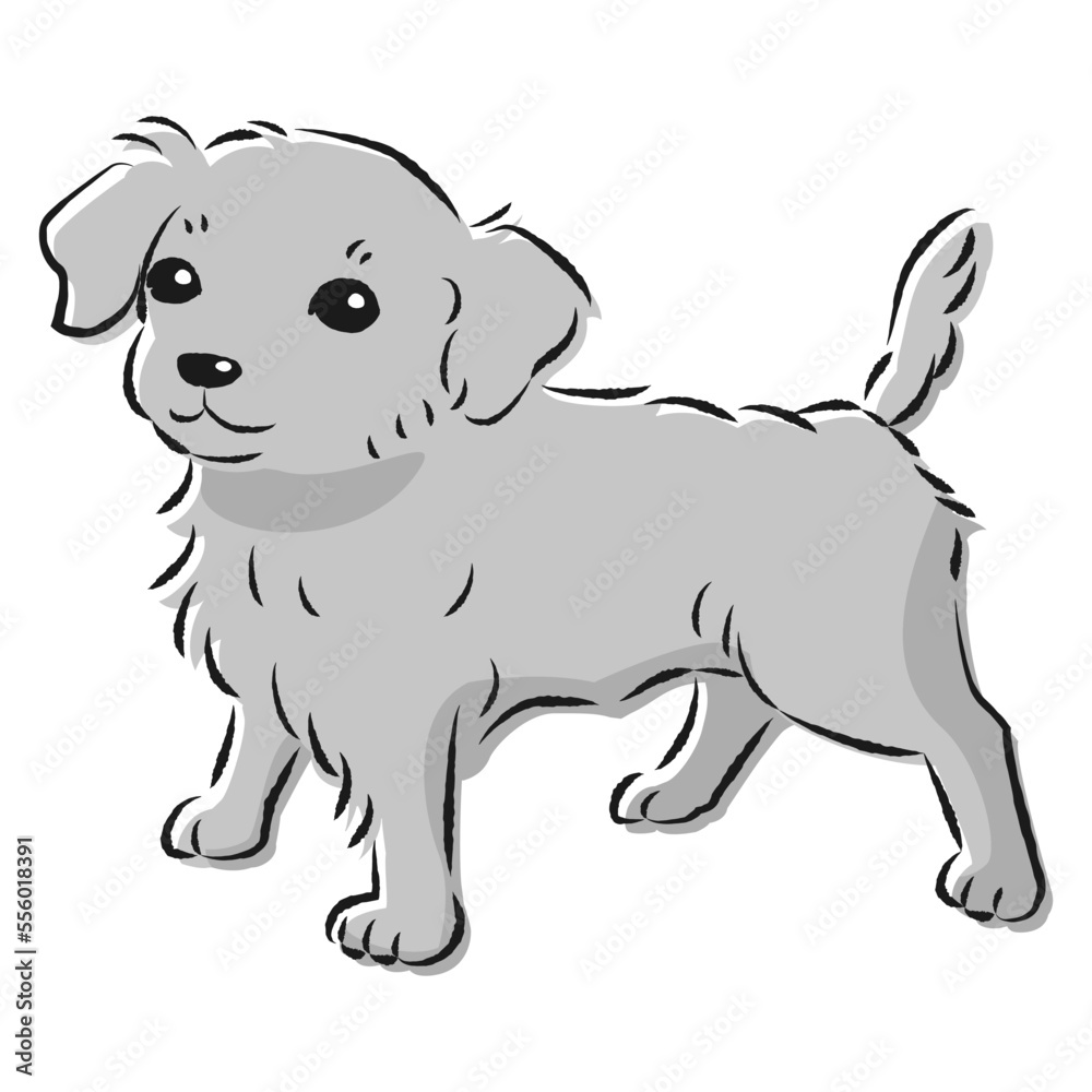 チワックスのイラスト(チワワとダックスフントのミックス犬) チワックスのイラスト(チワワとダックスフントのミックス犬)