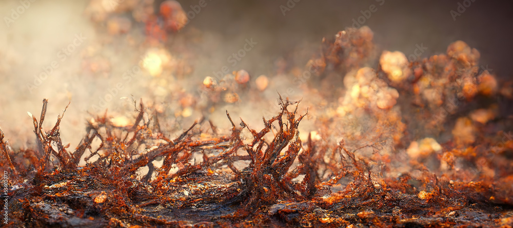 Obraz premium sharp rust with blurry background