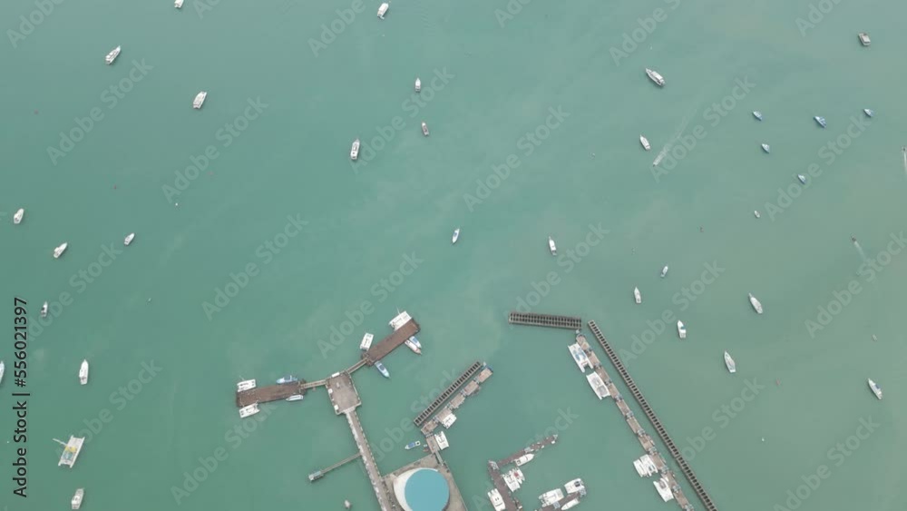 Aerial view of Chalong pier in Phuket, Thailand. Aerial view of Chalong pier in Phuket, Thailand.