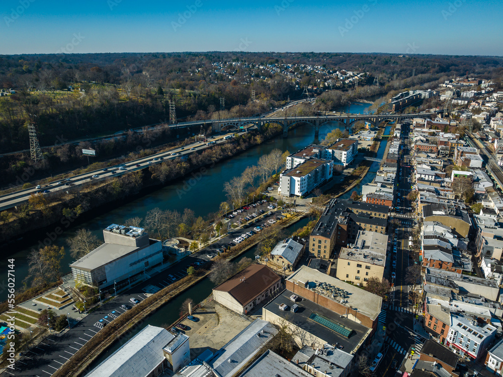 Aerial Drone of Manayunk 