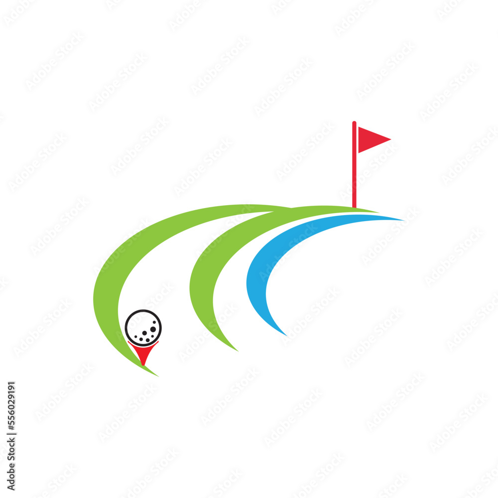 Golf icon vector illustration logo template Golf icon vector illustration logo template