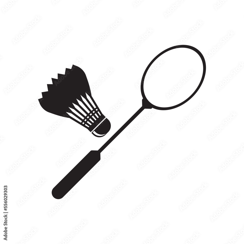 shuttlecock and racket icon,logo illustration design shuttlecock and racket icon,logo illustration design