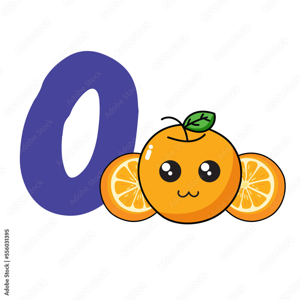 Fruit Alphabet Clip Art, Fruit A to Z Clipart, Cute az Clipart ,Clip