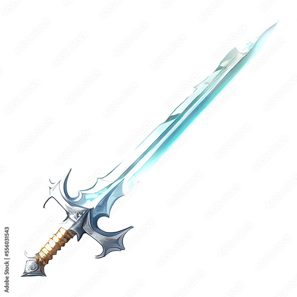 Fototapeta premium 剣のアイコンイラスト(AI generated image)