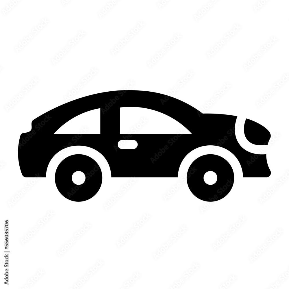 sport car glyph icon