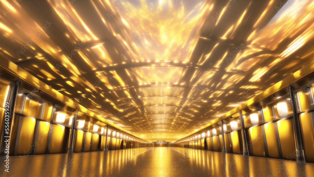 アニメ調の黄金の世界系背景イラスト(AI generated image) アニメ調の黄金の世界系背景イラスト(AI generated image)