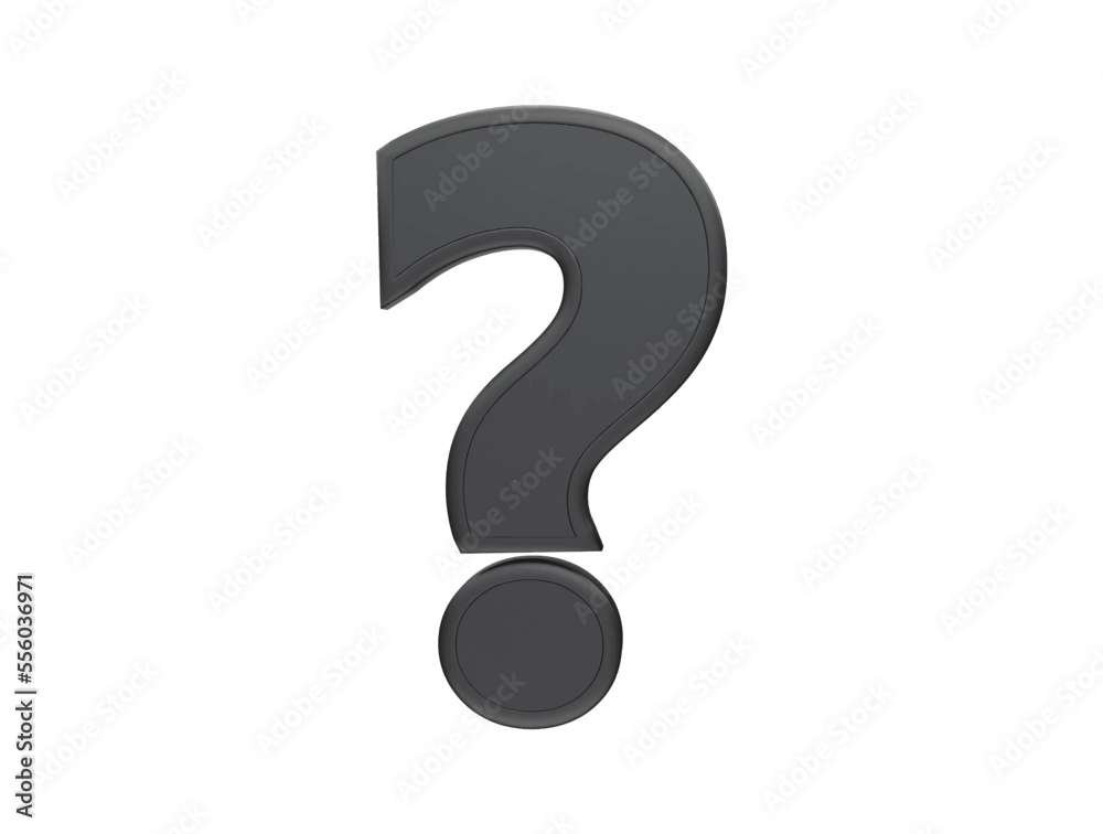 Question mark with 3d vector icon cartoon minimal style Question mark with 3d vector icon cartoon minimal style