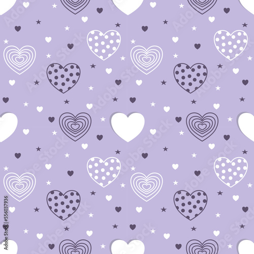 seamless pattern with hearts