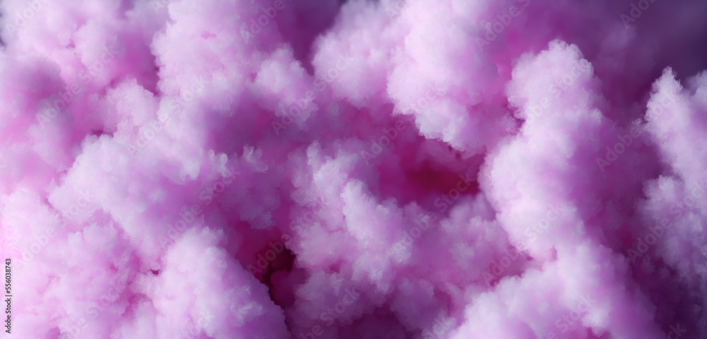Fototapeta premium pastel Pink Cotton candy, colorful, vibrant and fluffy background that's perfect for any project or event as a background or decoration. Generative AI
