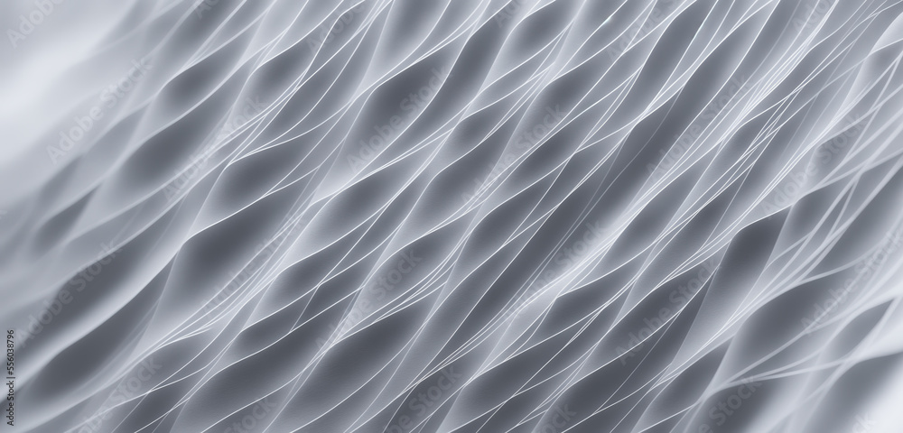Obraz premium Elegant white abstract background with flowing lines and intricate pattern, perfect for adding a touch of sophistication to your designs. Generative AI