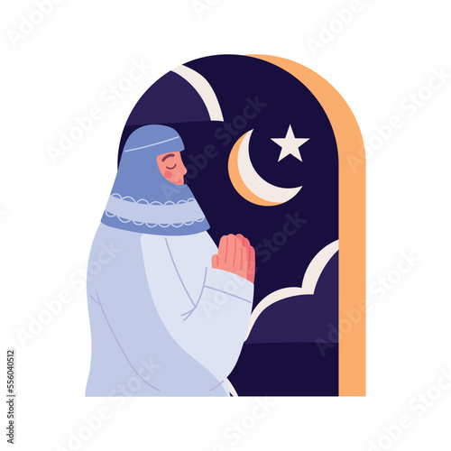 praying arabic woman