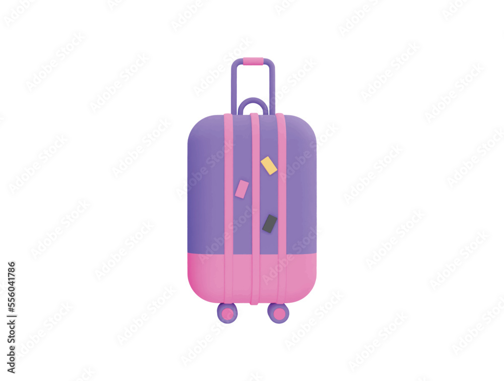 suitcase travel bag luggage tourism travel with 3d vector icon cartoon minimal style suitcase travel bag luggage tourism travel with 3d vector icon cartoon minimal style