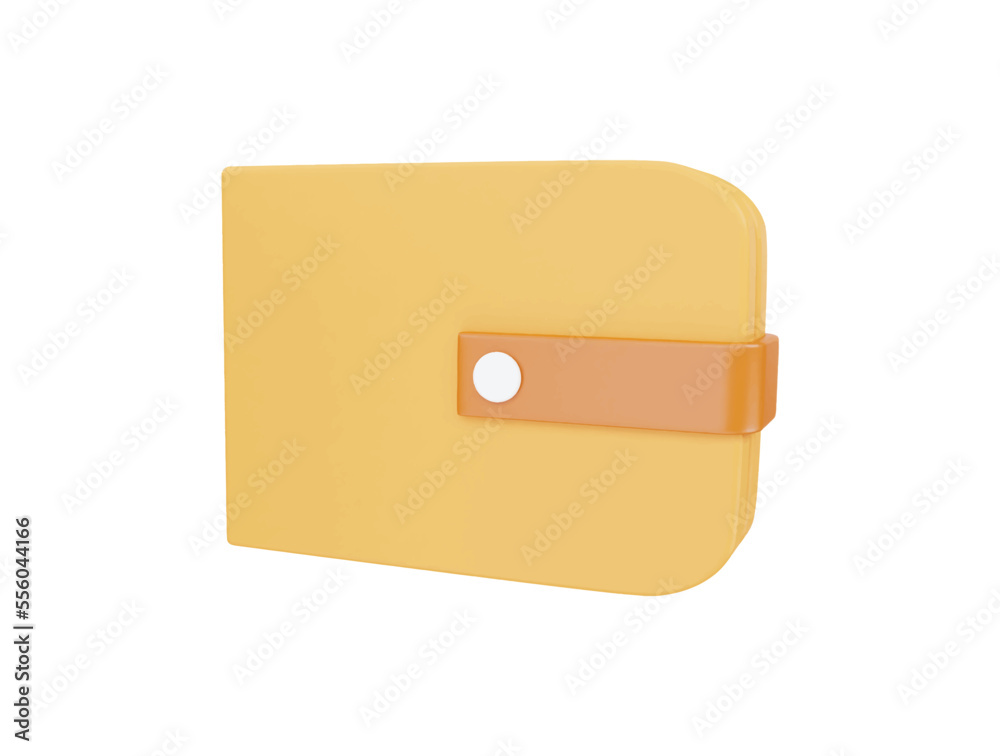 Wallet with 3d vector icon cartoon minimal style Wallet with 3d vector icon cartoon minimal style