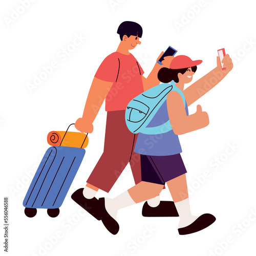 travelers couple character