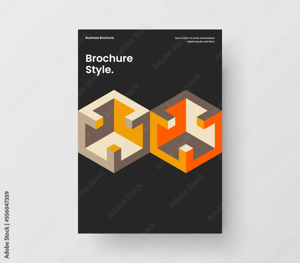 Minimalistic booklet A4 design vector template. Abstract mosaic pattern corporate cover illustration. Minimalistic booklet A4 design vector template. Abstract mosaic pattern corporate cover illustration.