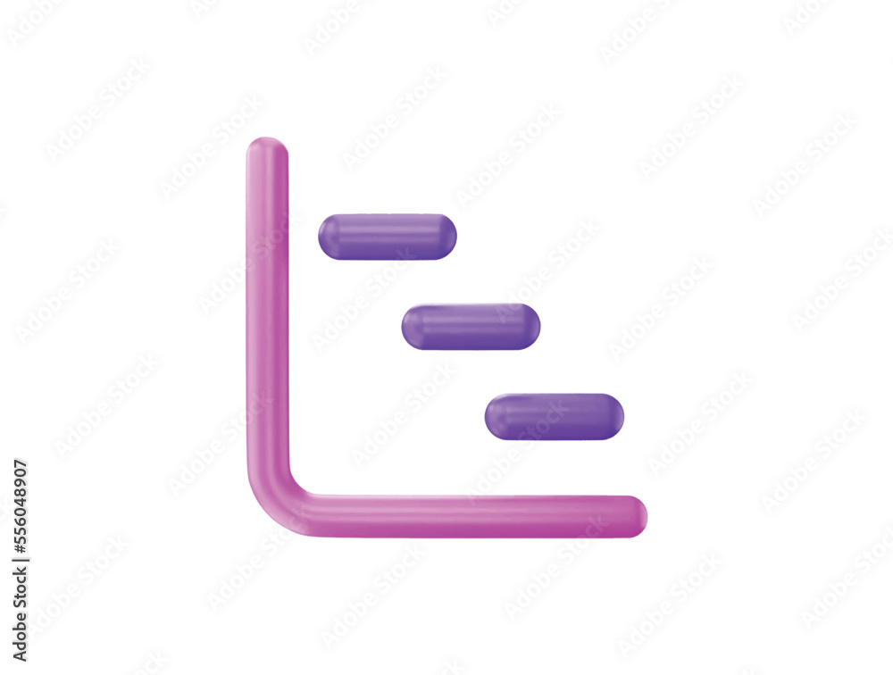 Chart-gantt with 3d vector icon cartoon minimal style Chart-gantt with 3d vector icon cartoon minimal style