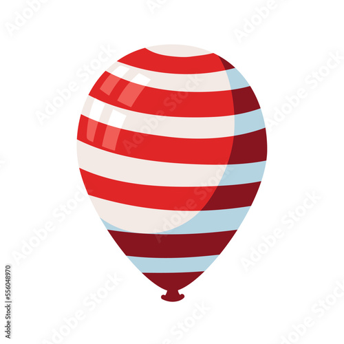 red stripes balloon