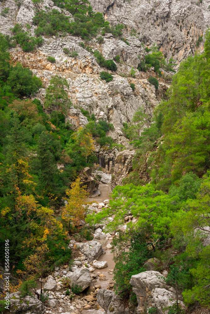 Goynuk canyon in autumn after rain, Turkey, Kemer
