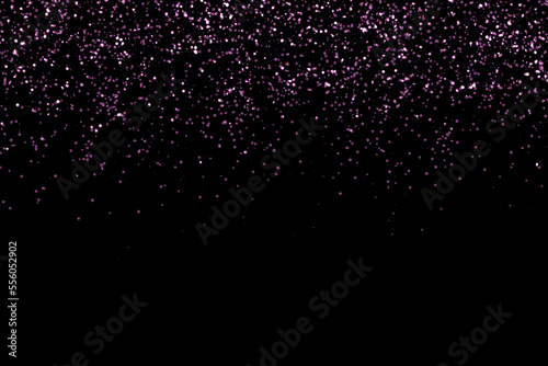 Purple light confetti celebration background. The concept of New Year, Christmas and all celebration backgrounds.