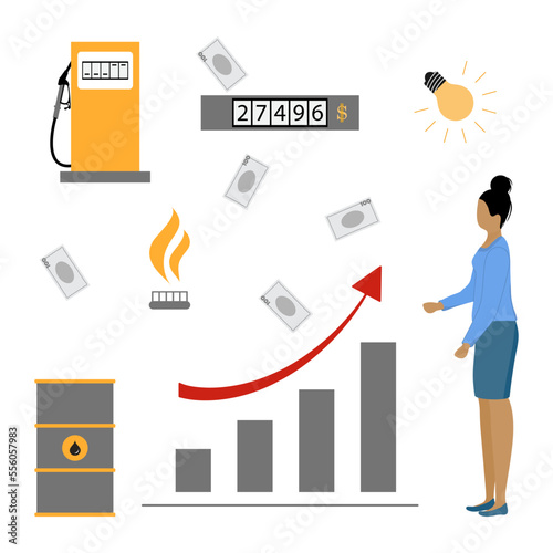 People Stress Rising prices High Oil Gas crisis