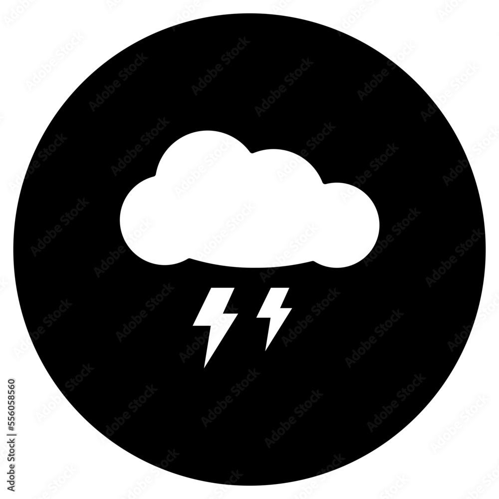 illustration of Thunderstorm design Icon illustration of Thunderstorm design Icon