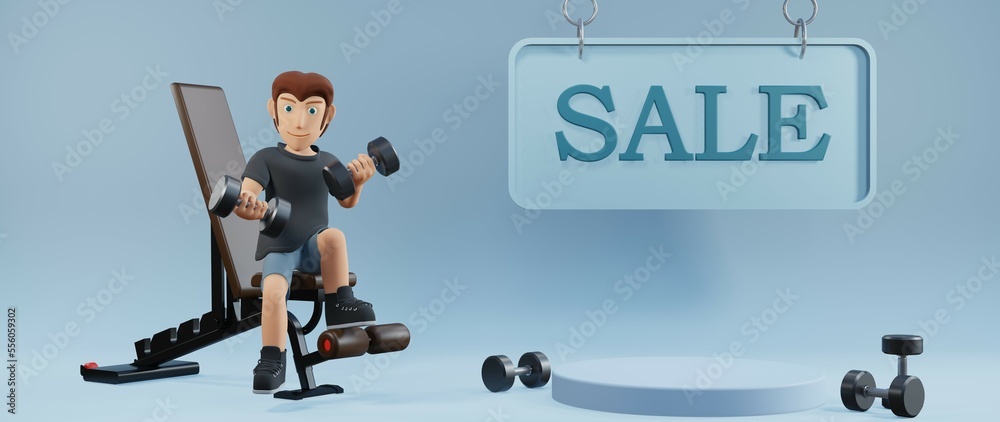 3D rendering of podium for fitness products health products or dietary supplement 3D rendering of podium for fitness products health products or dietary supplement