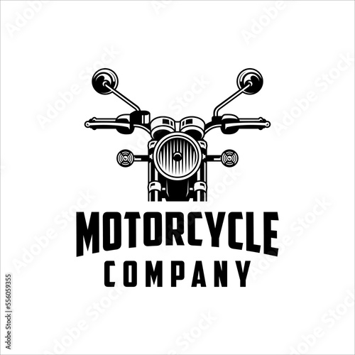 Motorcycle logo with classic and masculine style design