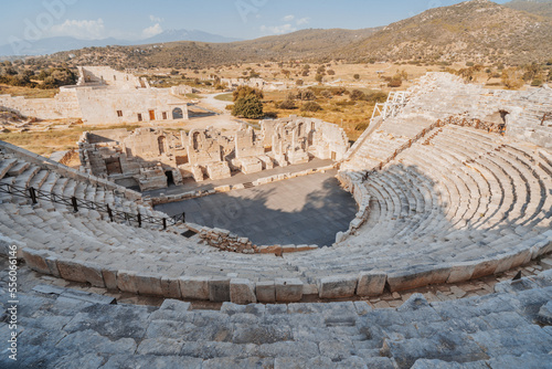 Patara (Pttra). Ruins of the ancient Lycian city Patara. Amphi-theatre and the assembly hall of Lycia public. Patara was at the Lycia (Lycian) League's capital. 
Patara ancient city. Antalya, TURKEY photo