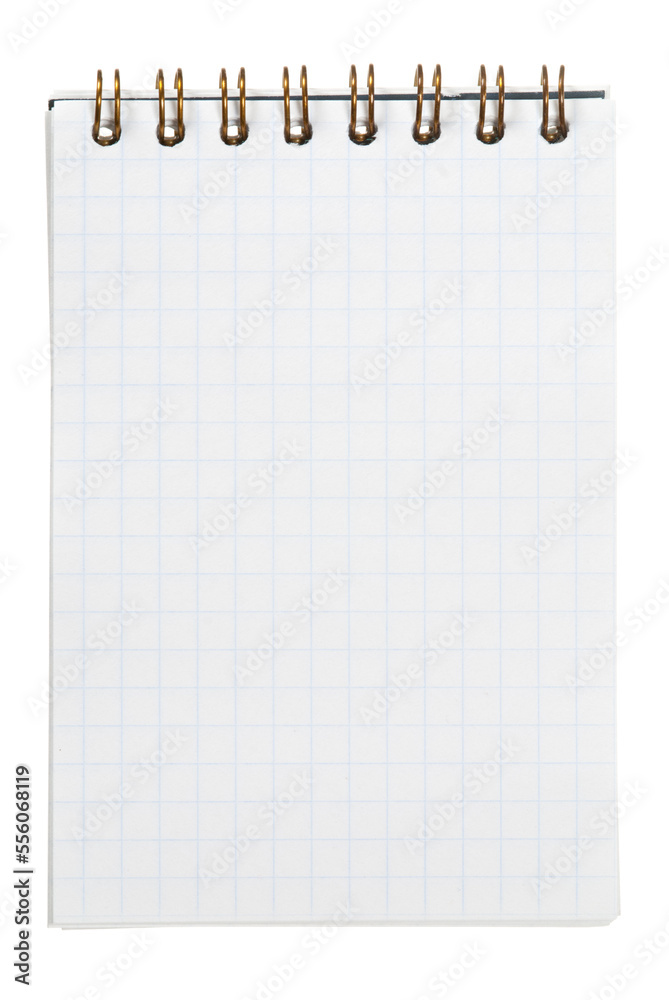 Notebook on white Notebook on white