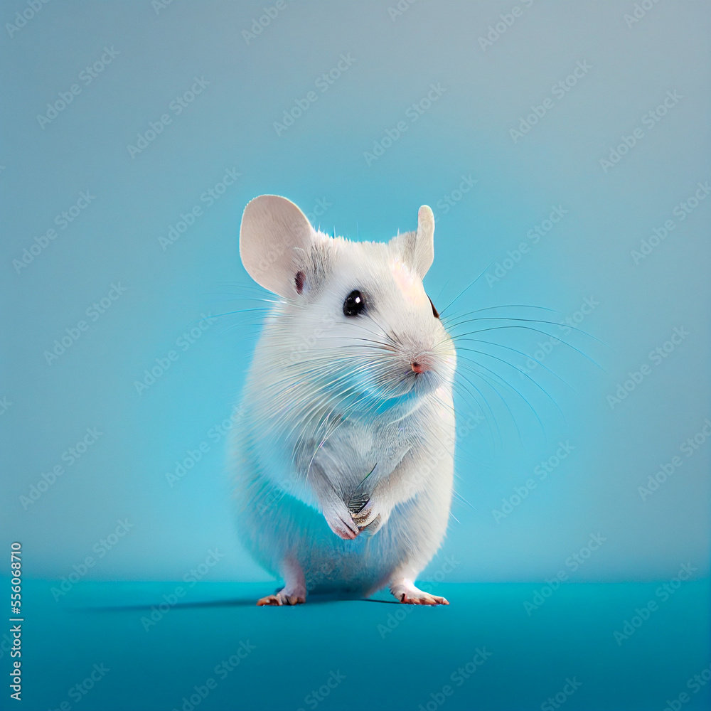 a Illustration for a very cutte Mouse on a blue Background a Illustration for a very cutte Mouse on a blue Background