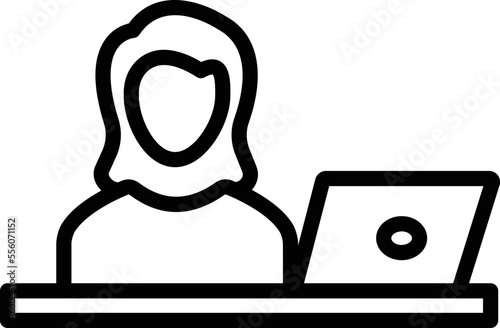 hospital receptionist Vector Icon