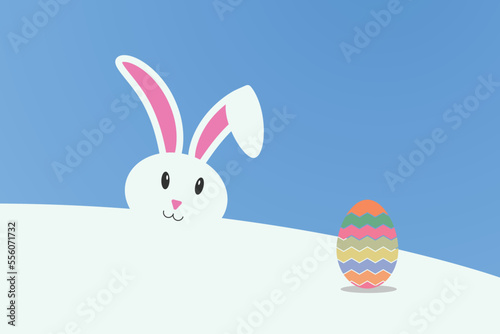 easter bunny with egg © bady