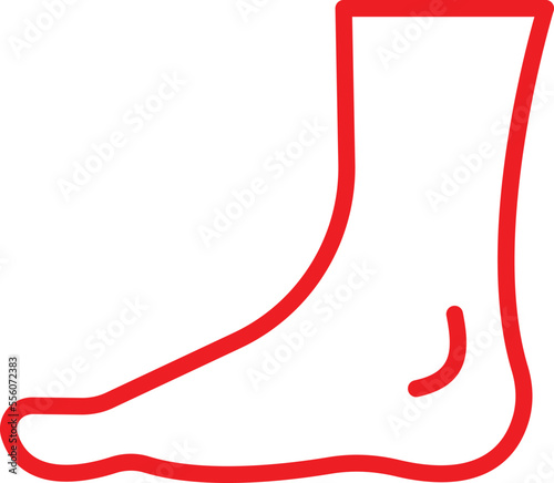 Body Foot Vector Icon
