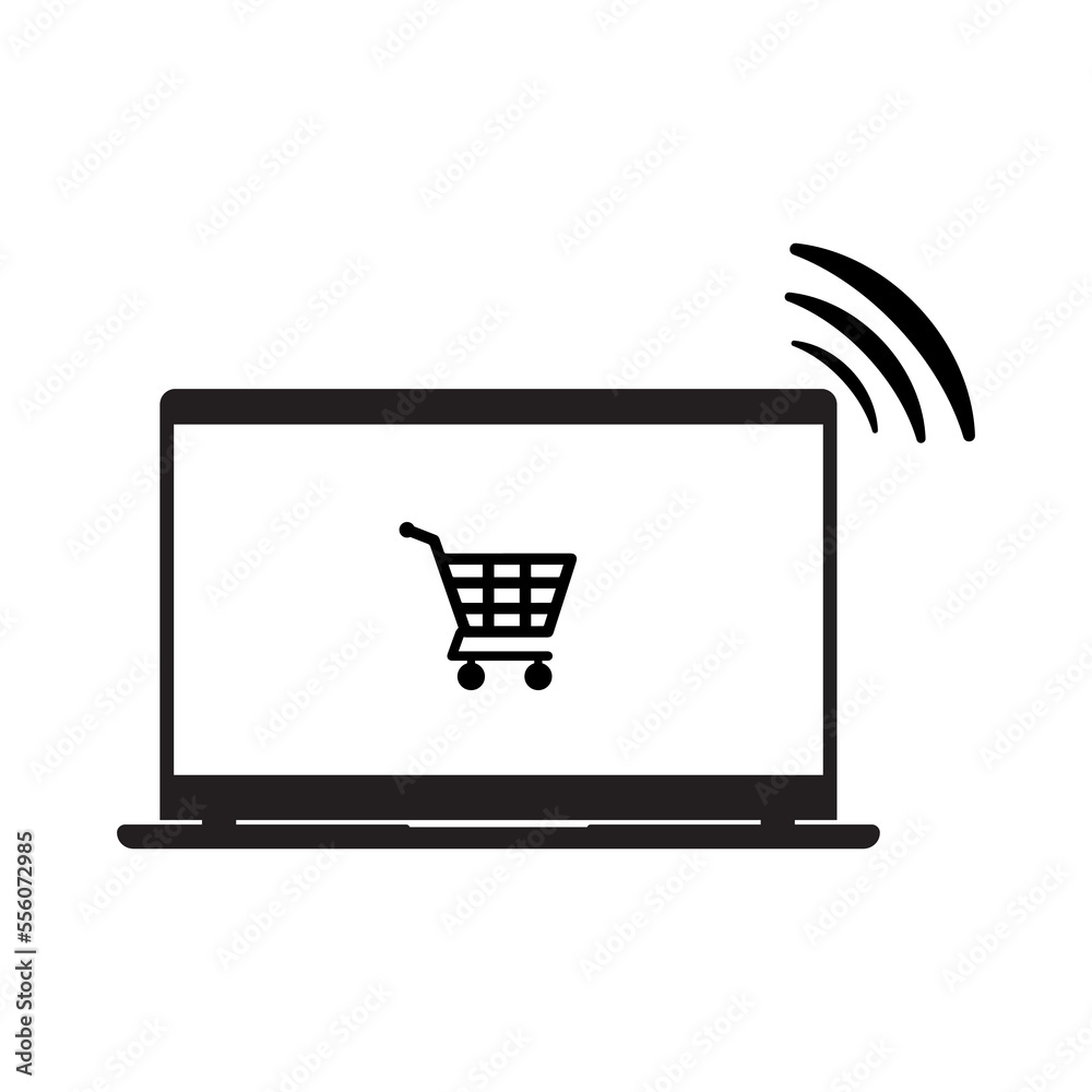 online shop on white background online shop on white background