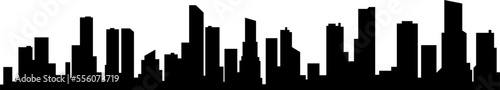 City Building Silhouette Vector