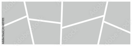 Pictures or photos frame collage. comics page grid layout abstract photo frames and digital photo wall template