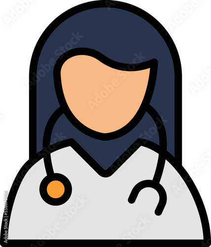Female Doctor Vector Icon

