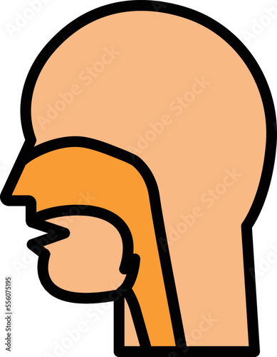 Nasal canal Vector Icon
