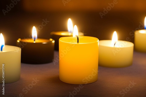 Simple aroma candles