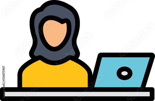 hospital receptionist Vector Icon
