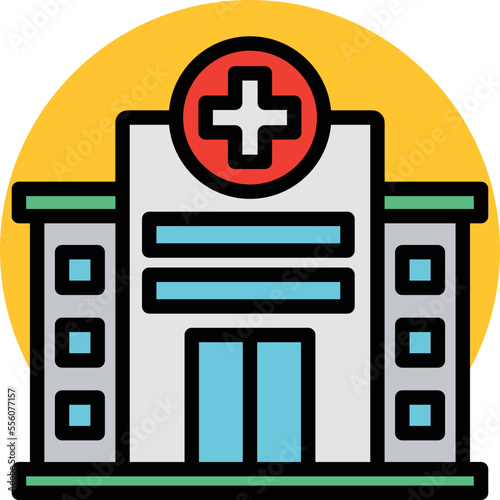 Medical Hospital Vector Icon  © BinikSol
