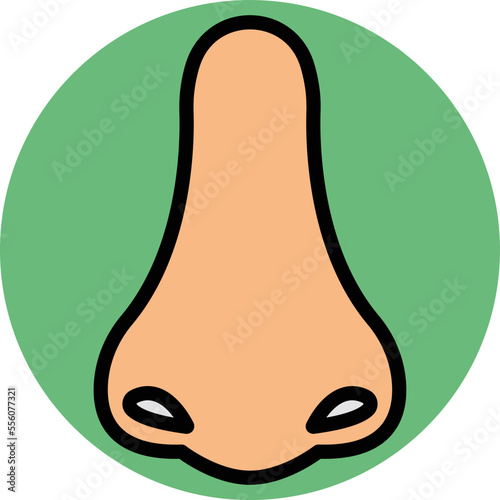 Nose Vector Icon
