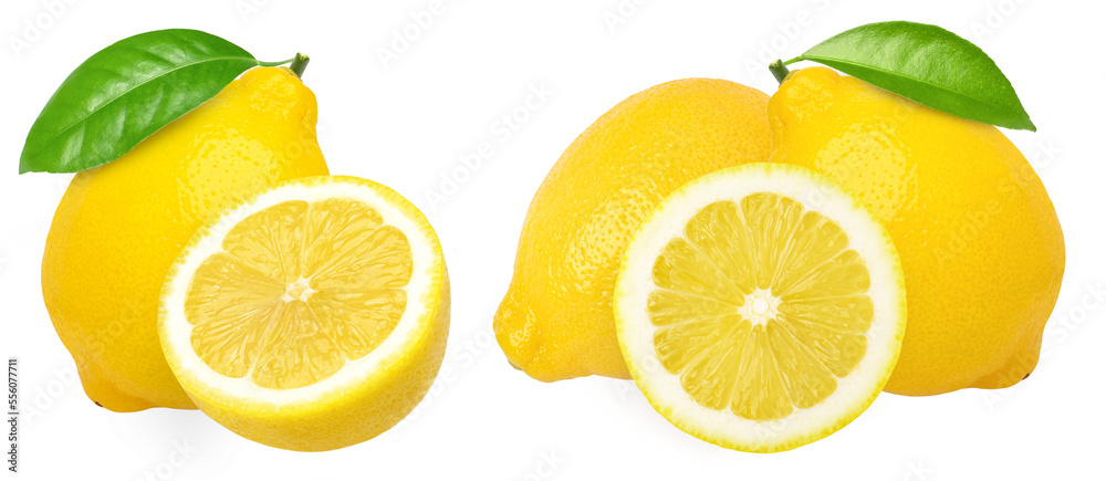 lemon fruit with leaves, slice, and half isolated, Fresh and Juicy Lemon, transparent png, PNG format, cut out. lemon fruit with leaves, slice, and half isolated, Fresh and Juicy Lemon, transparent png, PNG format, cut out.