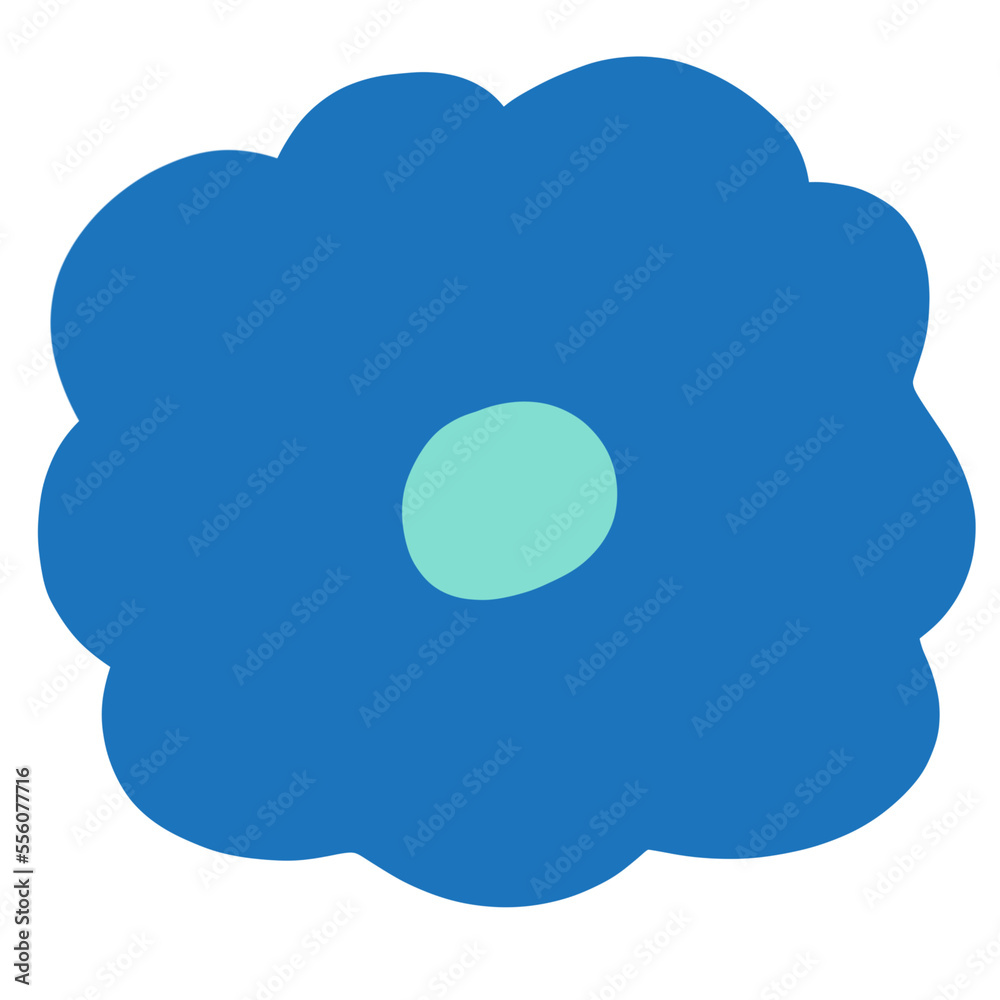 Blue Petal Flower