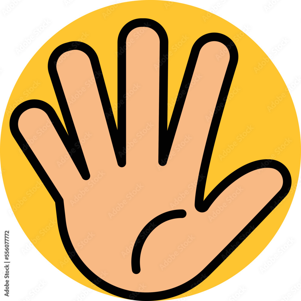 Stop Hand Vector Icon
Stop Hand Vector Icon