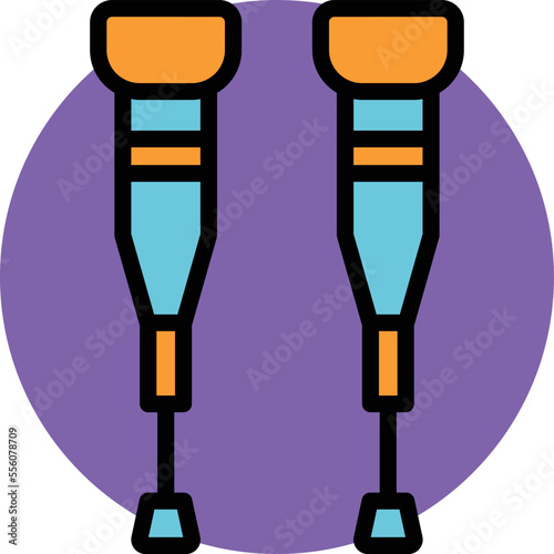 walking stick Vector Icon 
