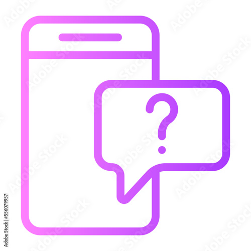 question gradient icon