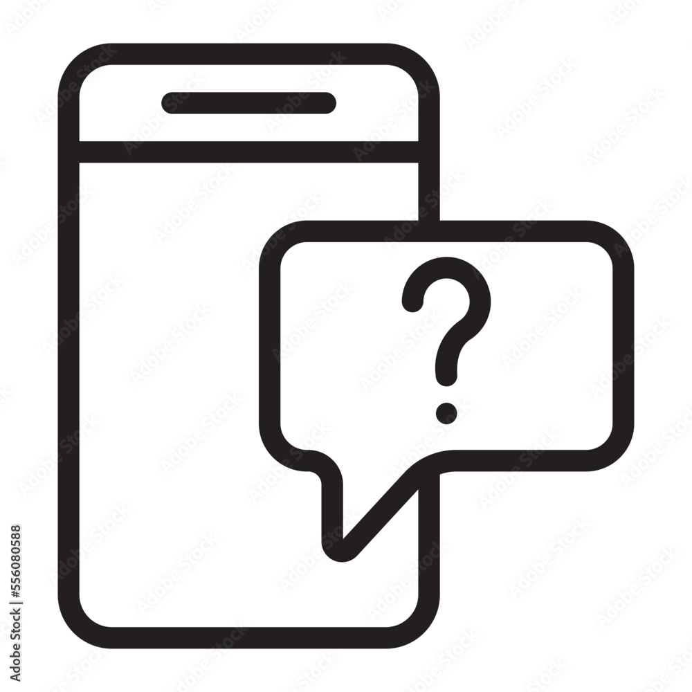 question line icon question line icon
