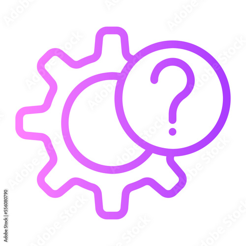 question gradient icon