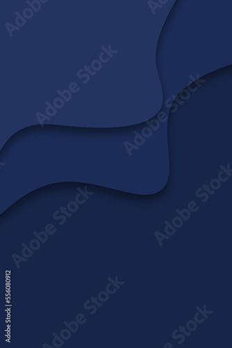 dark navy blue background with 3d waves and free space